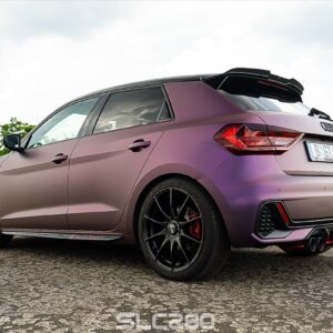 Folienprinz Futurewrap Audi A1 Matte Black Purple 1