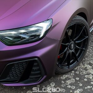 Folienprinz Futurewrap Audi A1 Matte Black Purple 4