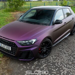 Folienprinz Futurewrap Audi A1 Matte Black Purple 5