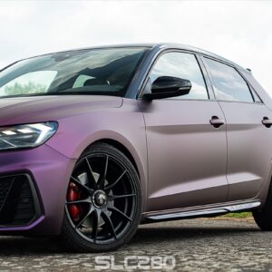 Folienprinz Futurewrap Audi A1 Matte Black Purple 7